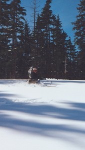 Telemark turns near Silver Peak. Snoqualmie Pass, WA - I am not that good yet!! - SlyBones 